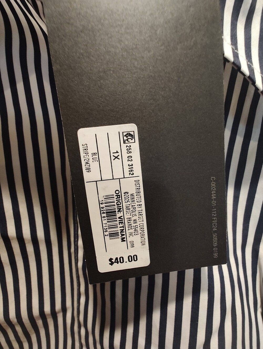 Future Collective Barrel Sleeve Striped Button-Down Shirt, Pleated - Picture 6 of 12